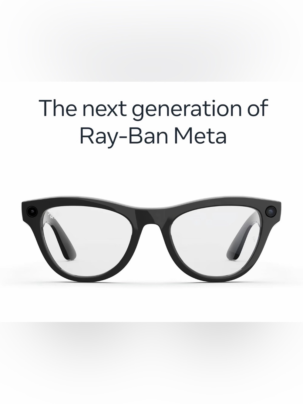 Ray-Ban Meta Smart Glasses in Black and Clear